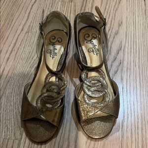 Seychelles Metallic Gold Women's Sandals size 6
